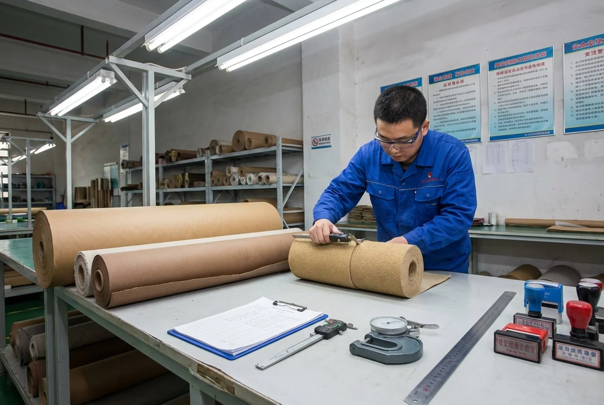 Incoming material verification for cloth abrasive production