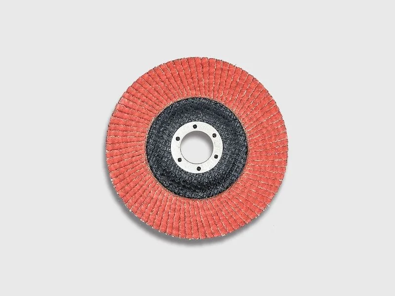 Ceramic flap disc for heavy-duty metal fabrication