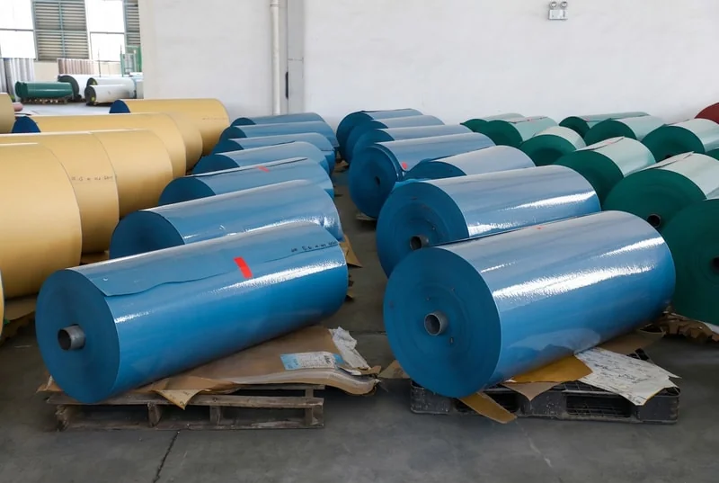 Abrasive jumbo rolls