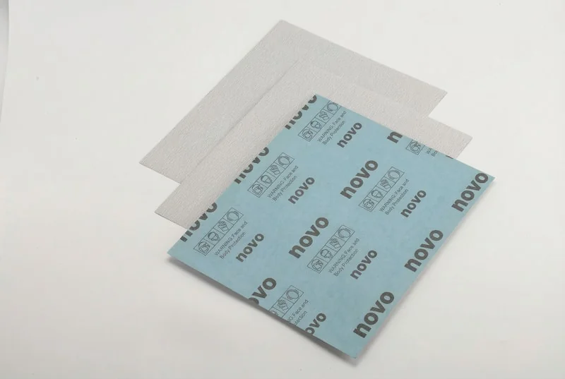 A-weight lightweight paper abrasive for fine finishing