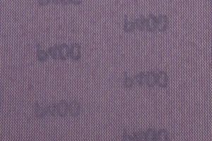 Purple zirconia alumina sanding disc detail view, close-up of abrasive mesh surface for industrial use