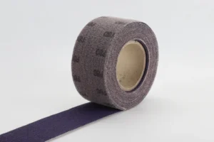 Product image of purple zirconia alumina mesh ceramic jumbo roll abrasive sanding cloth tape on white background