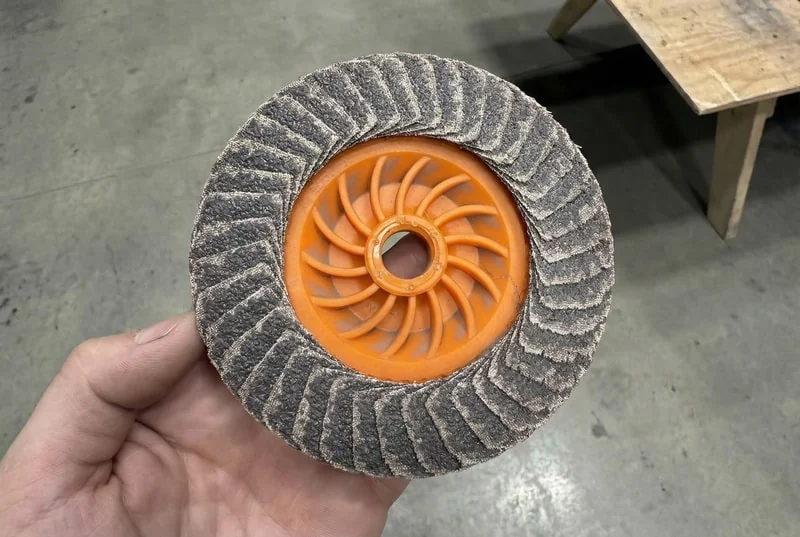 Bonding and fixation control for flap disc safety and durability