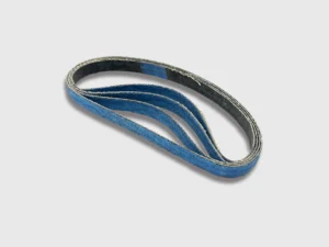 Blue zirconia abrasive cloth sanding belt, industrial grade, white background product image