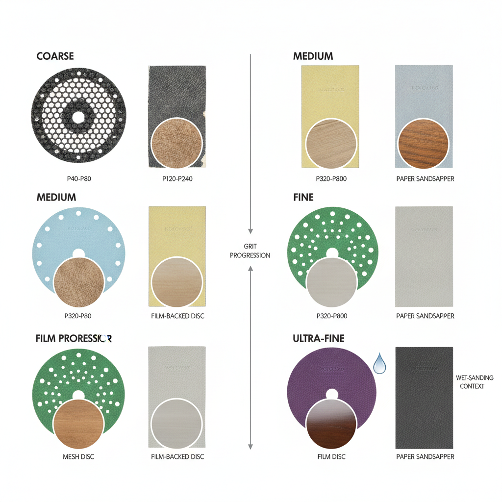How do grit ranges and finishes differ? How do grit ranges and finishes differ