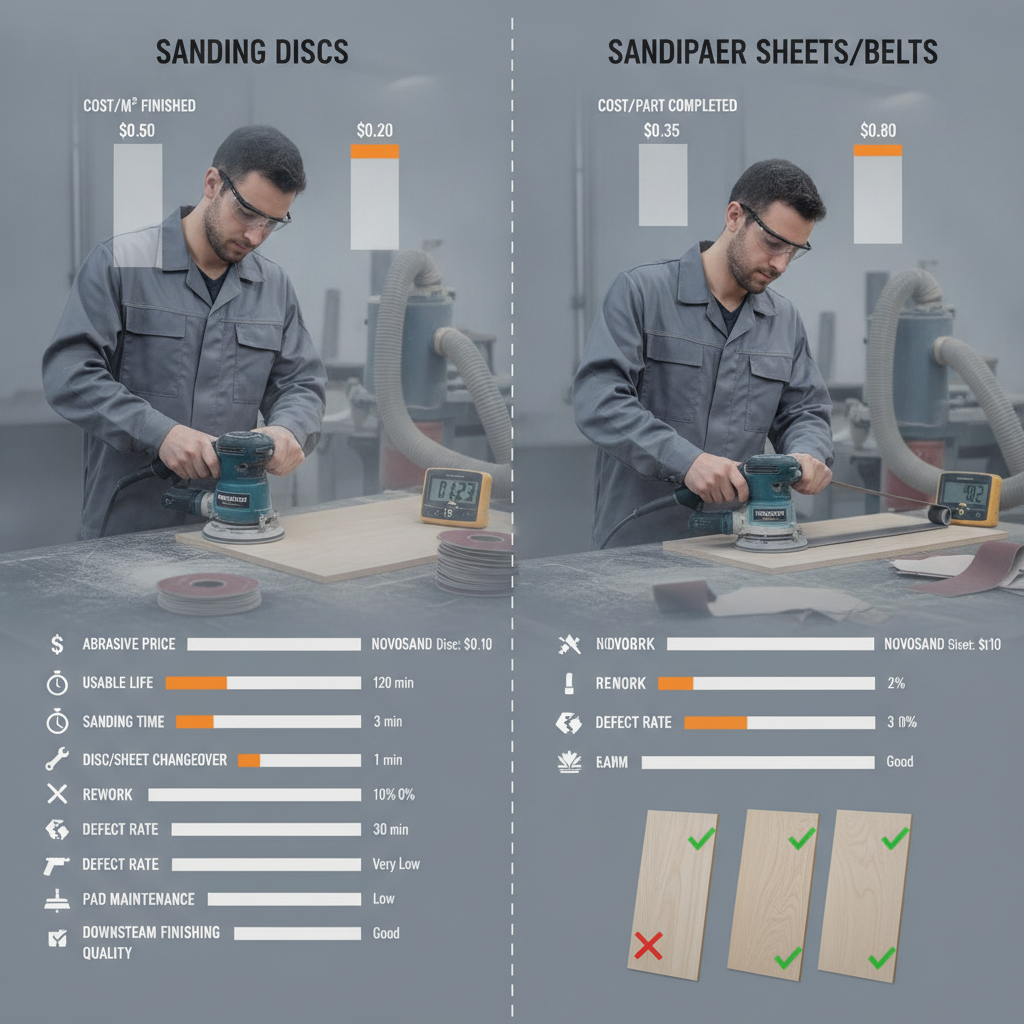 How should sanding cost be compared? How should sanding cost be compared